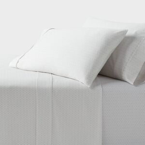 Twin/Twin XL 400 Thread Count Performance Sheet Set Light Gray Geo - Threshold